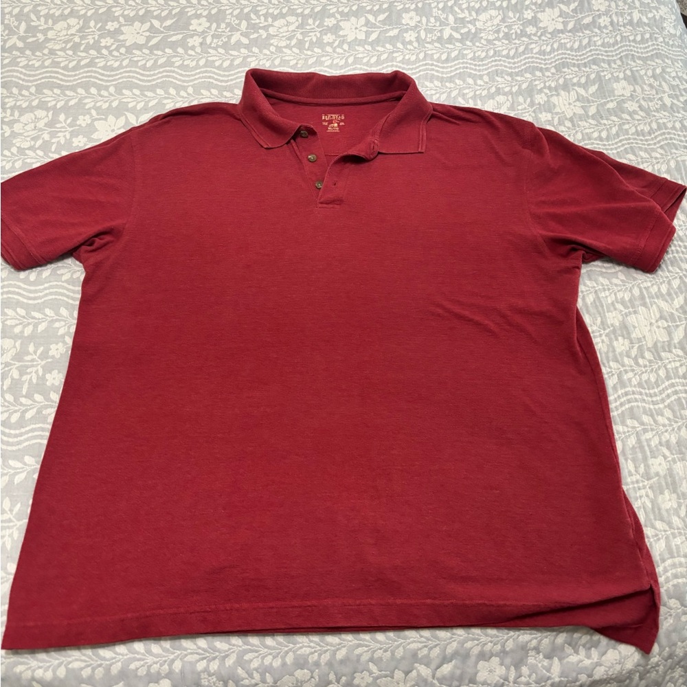 RedHead Red Polo Shirt Short Sleeve Cotton
